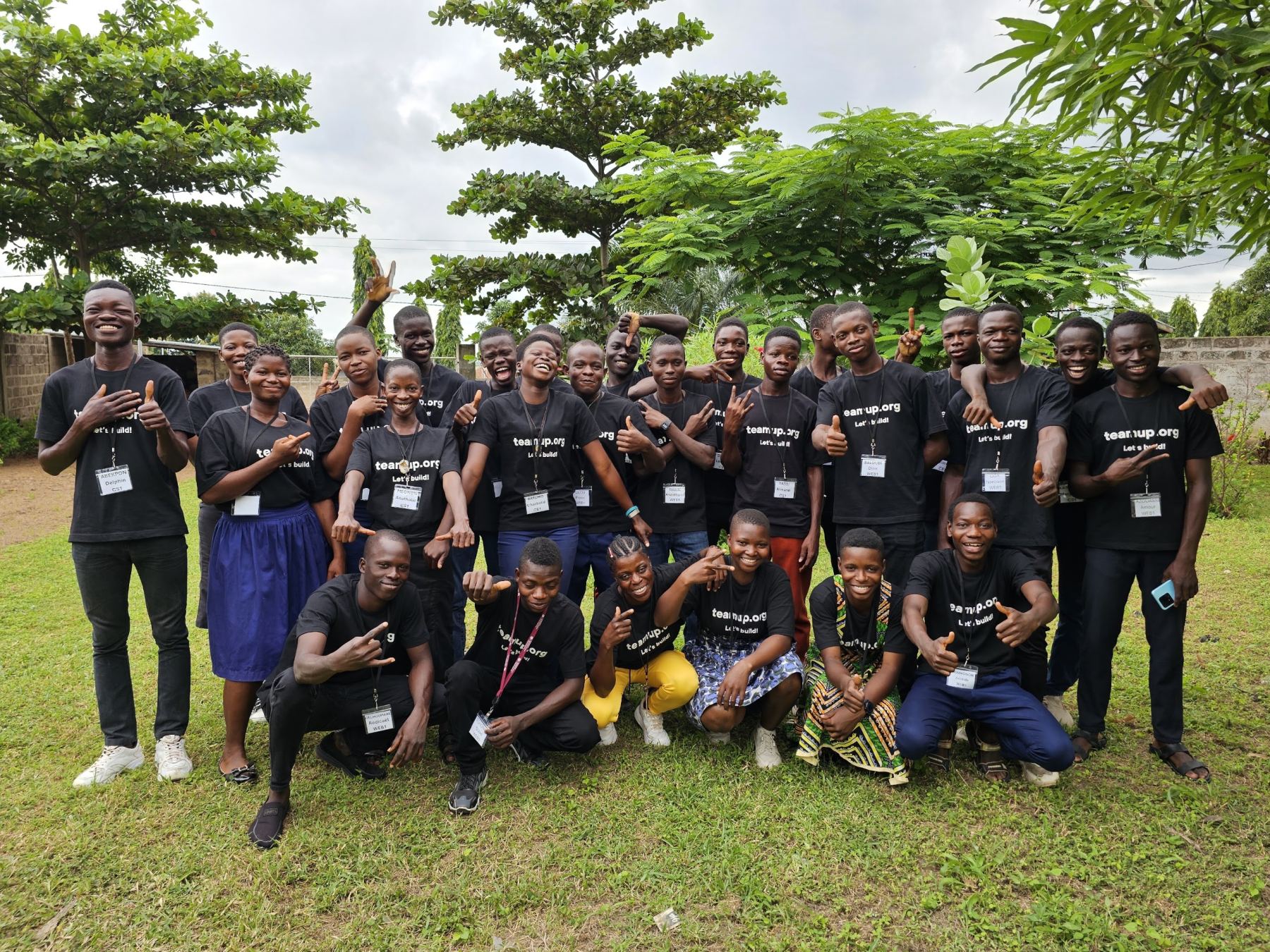 The Generation Teamup cohort in Glazoué